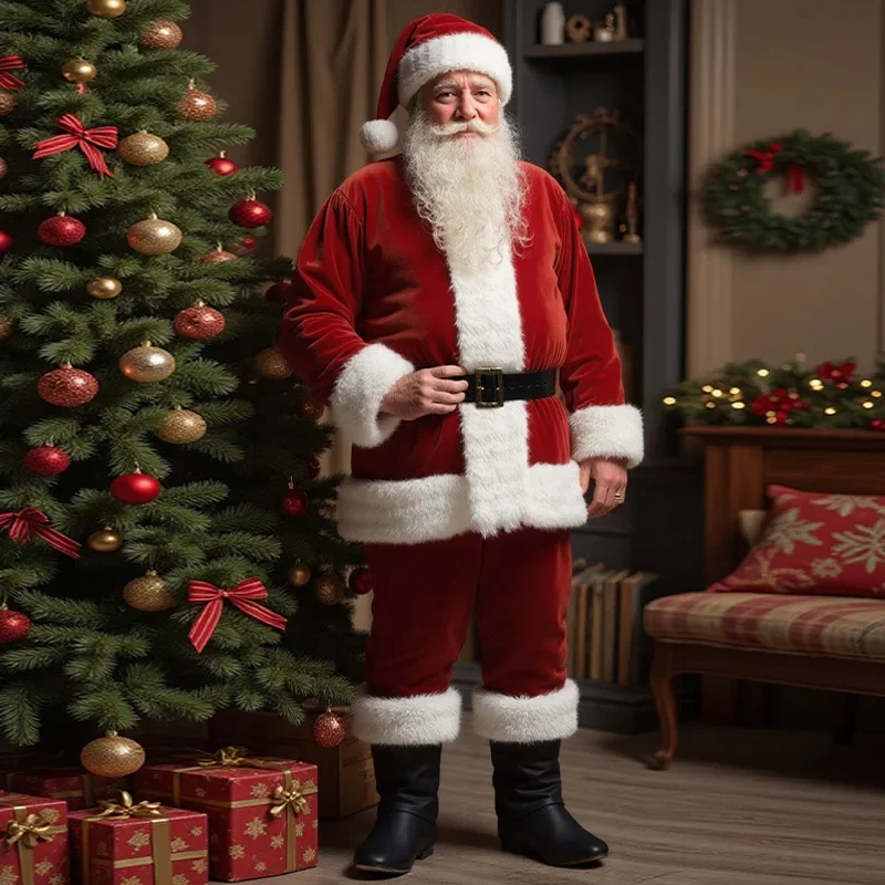 Anime Cosplay Outfits Male - Adult Male Santa Claus Cosplay Outfit