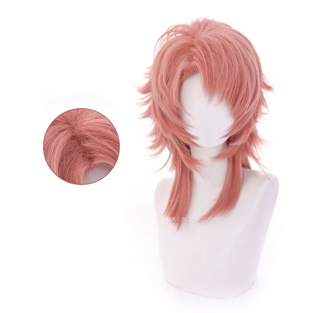 Sabito Cosplay Wig Pink Orange - đánh giá và giá Anime Cosplay Orange Hair