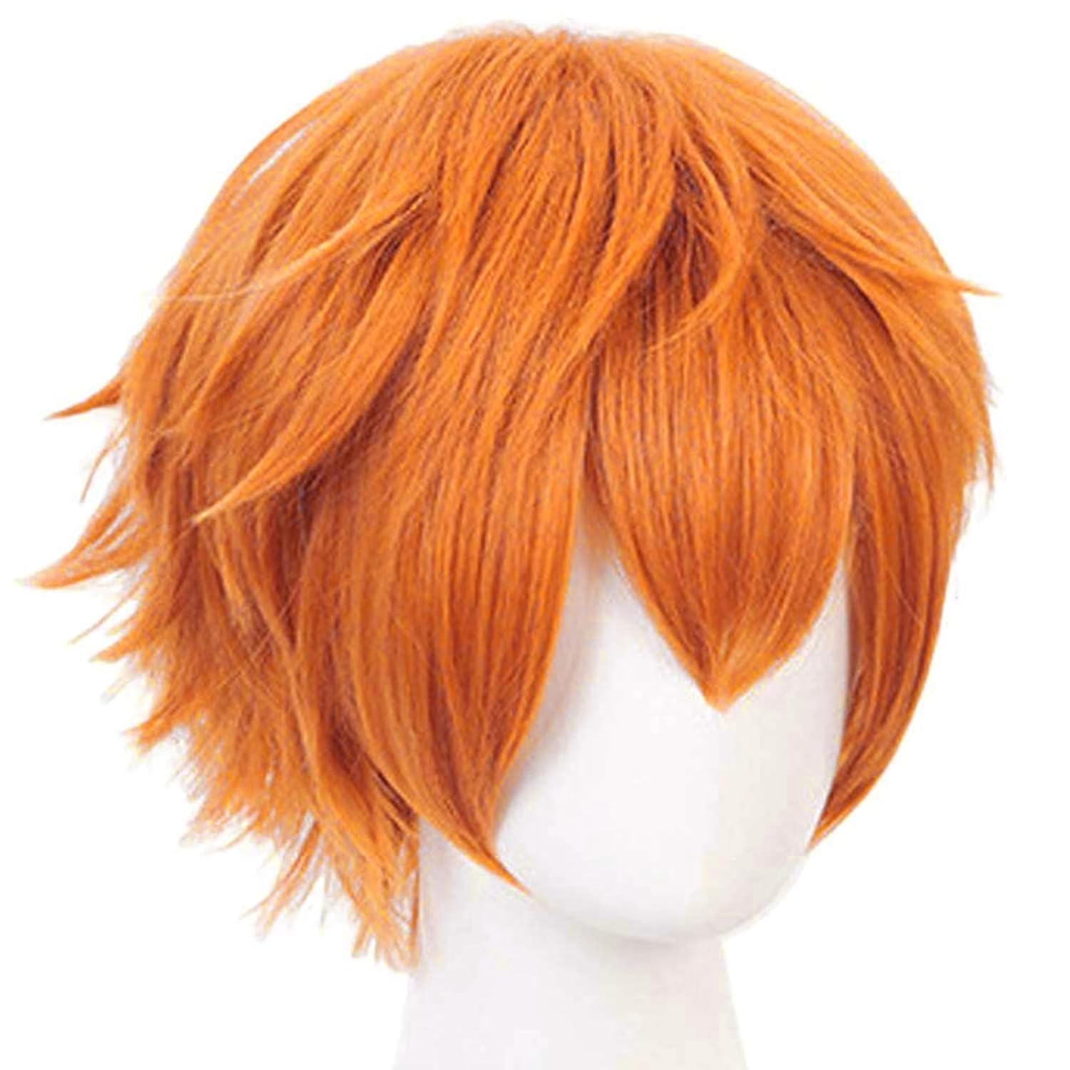 Short Orange Wig for Men Orang - đánh giá và giá Anime Cosplay Orange Hair