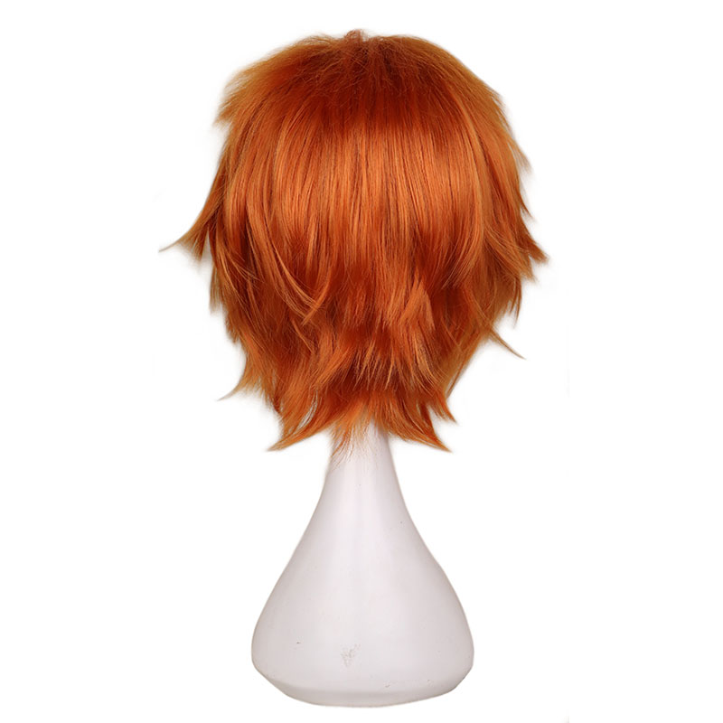 Short Orange Wig for Men Women - đánh giá và giá Anime Cosplay Orange Hair