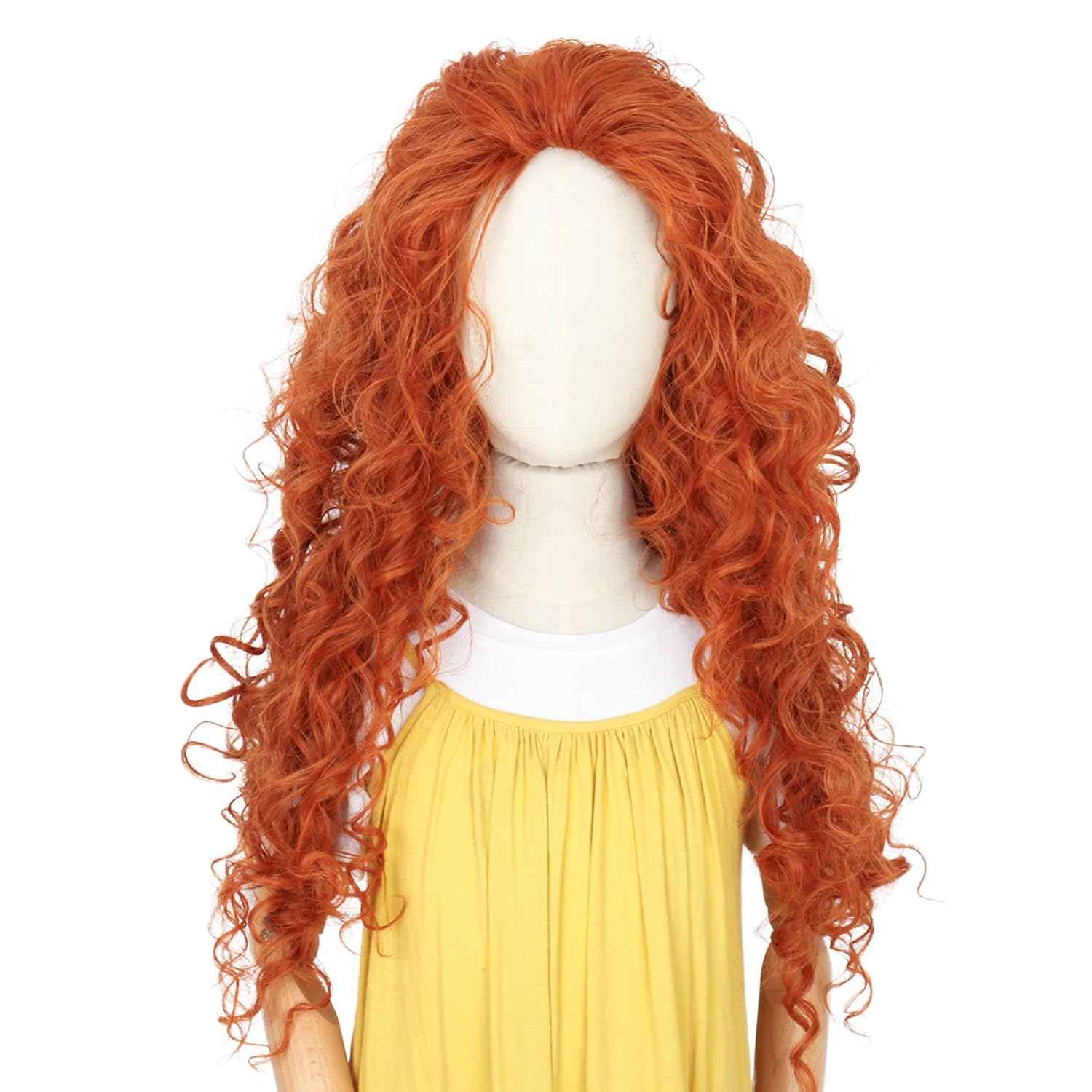 Long Orange Curly Hair Cosplay - đánh giá và giá Anime Cosplay Orange Hair