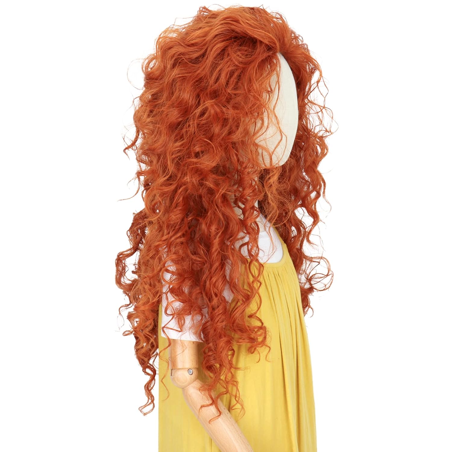 Long Orange Curly Hair Cosplay - đánh giá và giá Anime Cosplay Orange Hair