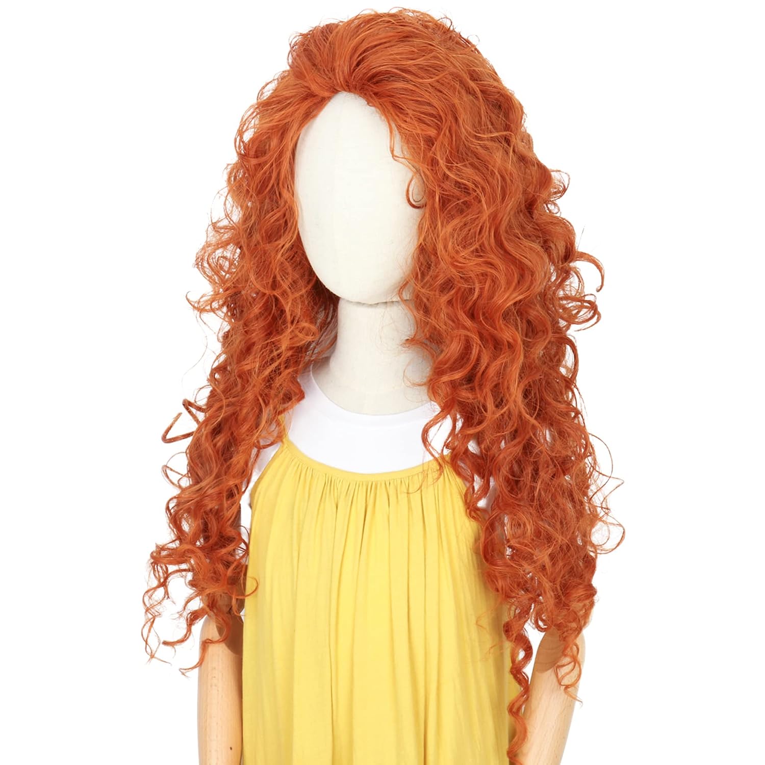 Long Orange Curly Hair Cosplay - đánh giá và giá Anime Cosplay Orange Hair