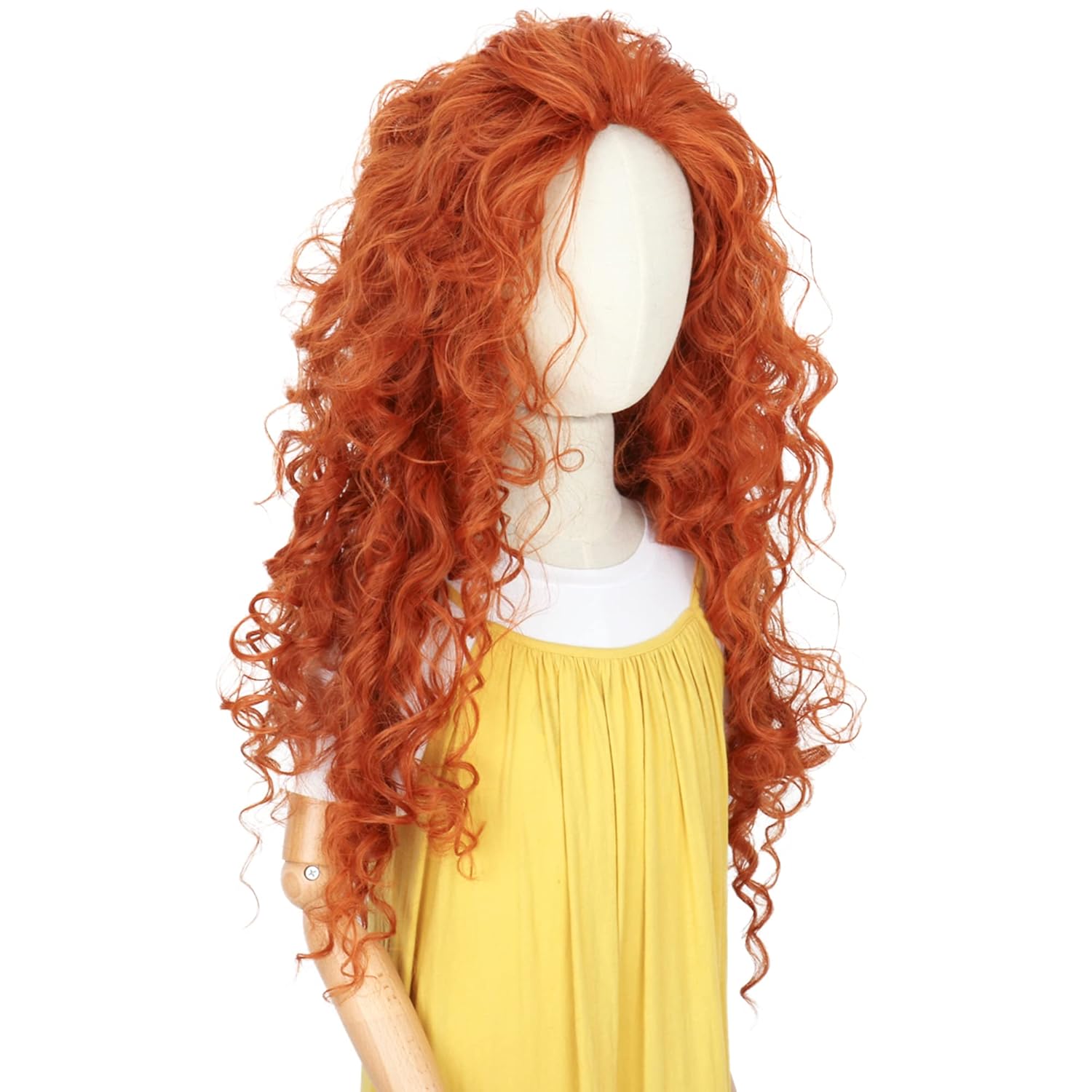 Long Orange Curly Hair Cosplay - đánh giá và giá Anime Cosplay Orange Hair