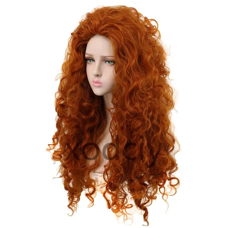 EW5DY20Movie Brave Princess Me - đánh giá và giá Anime Cosplay Orange Hair