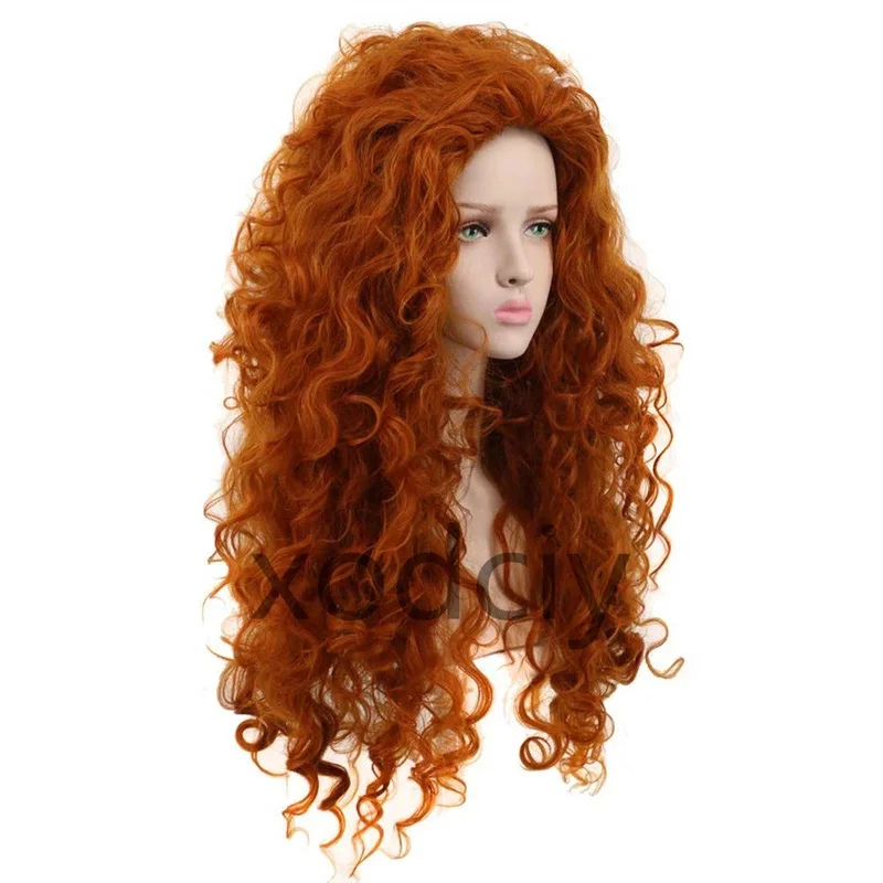 EW5DY20Movie Brave Princess Me - đánh giá và giá Anime Cosplay Orange Hair