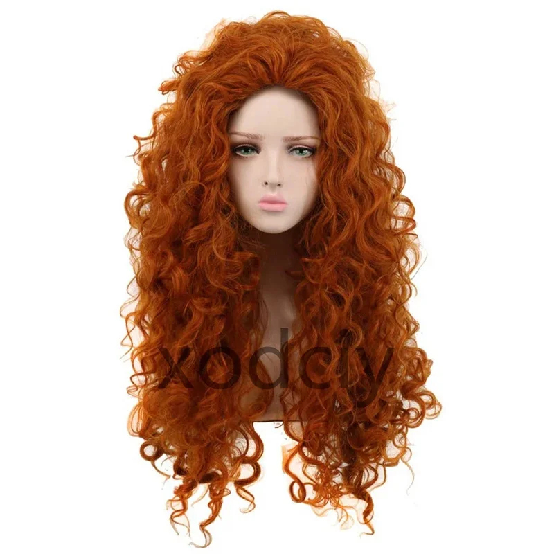 EW5DY20Movie Brave Princess Me - đánh giá và giá Anime Cosplay Orange Hair