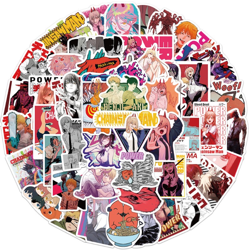 50pcs Anime Chainsaw Man Stick - đánh giá và giá Anime Cosplay Chainsaw Man