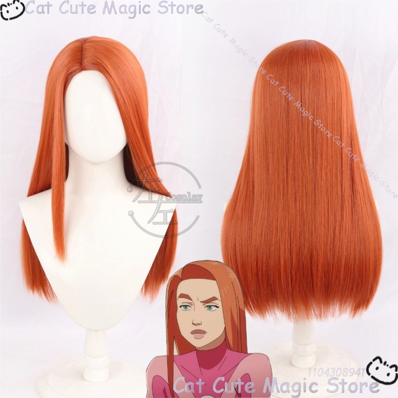 Samantha Eve Wilkins Atom Eve  - đánh giá và giá Anime Cosplay Orange Hair